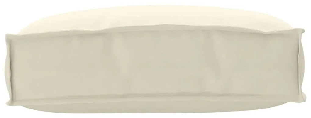 vidaXL Μαξιλάρι παλέτας για πλάτη Κρεμ 50 x 40 x 12 cm Ύφασμα Oxford