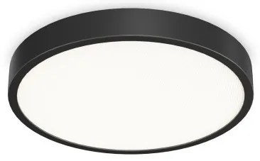 Πλαφονιέρα Φωτιστικό Οροφής LED 43W IP20 4000K Ray Ideal Lux-327686-Μαύρο 327686