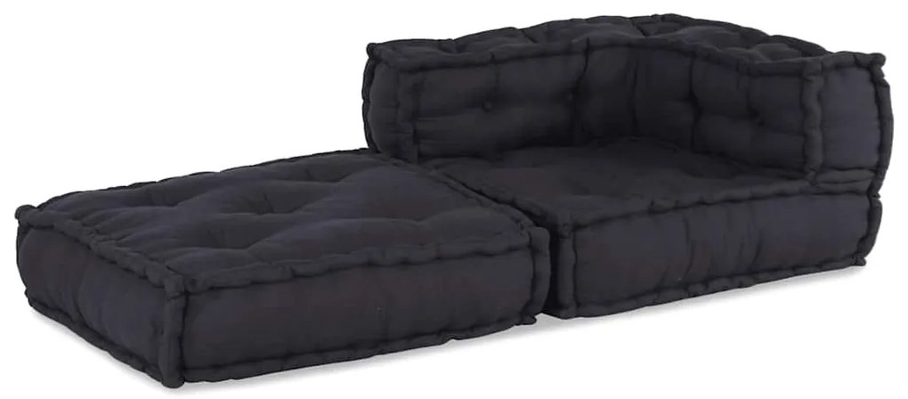 vidaXL Modular Pouffe Anthracite 70x70x54 ύφασμα