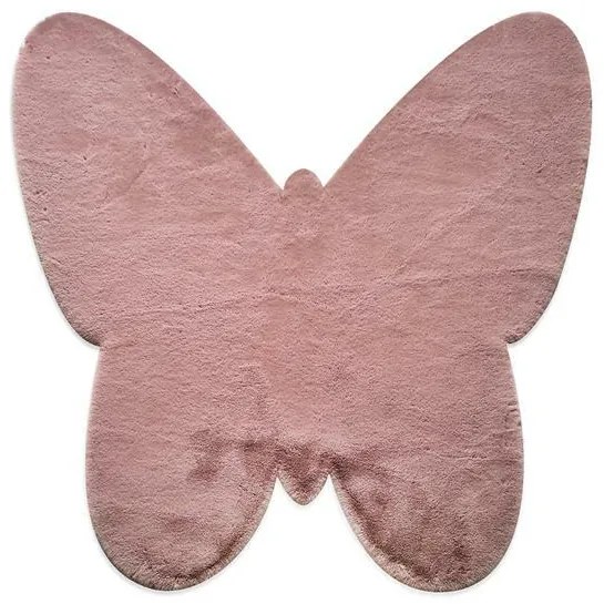 ΧΑΛΙ PUFFY JM7 DARK PINK BUTTERFLY ANTISLIP - 160X160Β  NewPlan