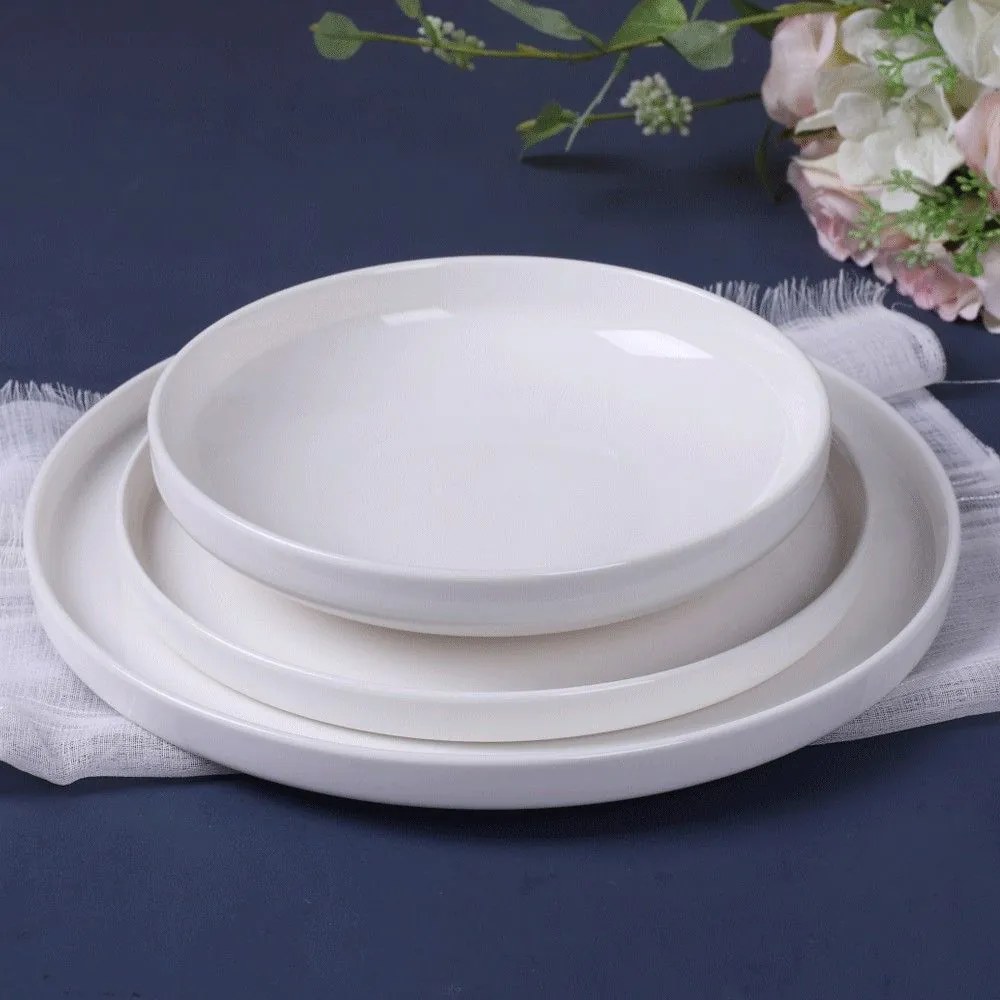 Πιάτο Γλυκού City 04.00.03 Φ21cm White Cryspo Trio Bone China