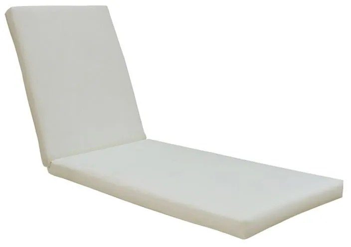 SUNLOUNGER Μαξιλάρι Ξαπλώστρας Ύφασμα Εκρού Water Repellent, Foam+Polyester Φερμουάρ-Velcro