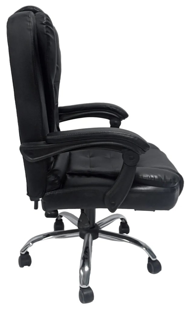 ΚΑΡΕΚΛΑ ΓΡΑΦΕΙΟΥ LAGOM HM1198 ΜΑΥΡO PVC-ΜΕΤΑΛ.ΒΑΣΗ-ΜΑΥΡΟΣ ΣΚΕΛΕΤΟΣ 60x70x104Υεκ