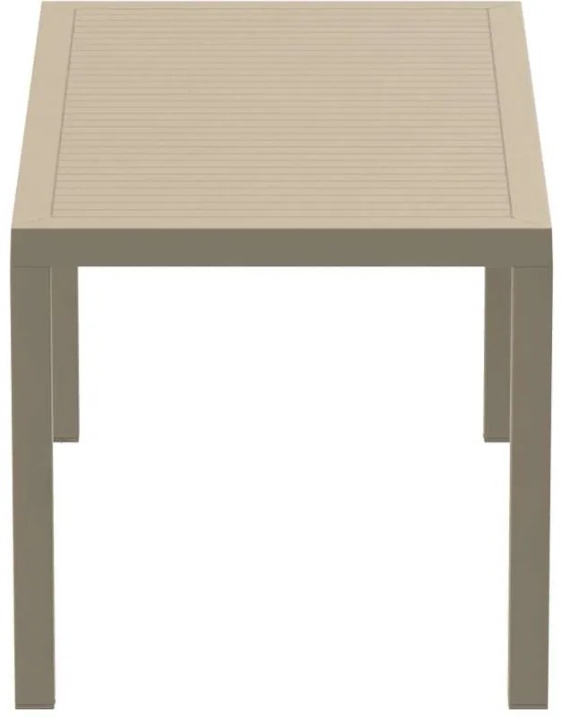 ARES ΤΡΑΠΕΖΙ 140Χ80Χ75εκ. TAUPE ΠΟΛ/ΝΙΟΥ