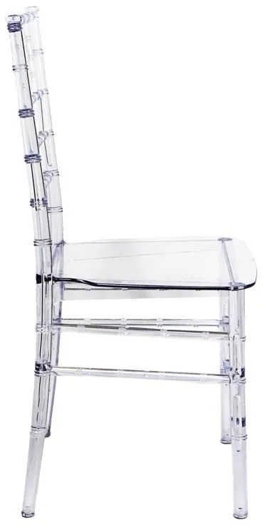 Καρέκλα Tiffany διάφανο pc 38.5x46x88εκ 38x38.5x88 εκ.