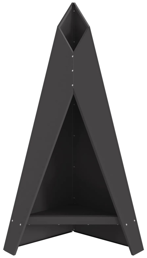 vidaXL Φωτιά Πυραμίδα 58x36x100 εκ. Ανοξείδωτο Χάλυβα