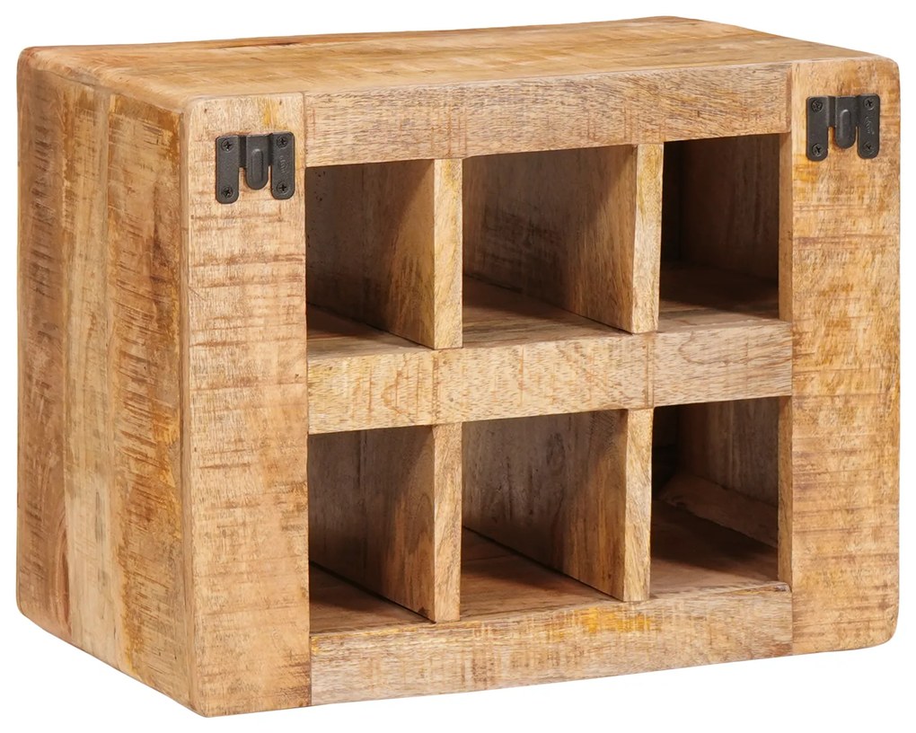 vidaXL Ράφι Κρασιού Επιτοίχιο Καστανό 44 x 30 x 35 εκ Σαγκουίνι ξύλο