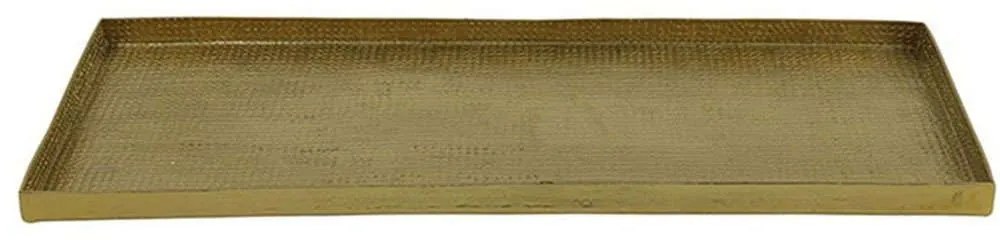Διακοσμητικός Δίσκος Σφυρήλατος 013.786445 42x16,5x1,5cm Gold Metal