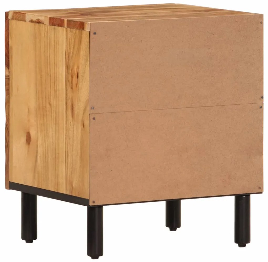 vidaXL Κομοδίνα 2 τεμ. 40 x 33 x 46 εκ. από Μασίφ Ξύλο Ακακίας
