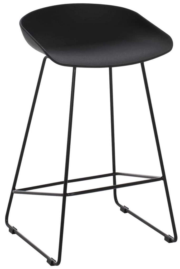 ΣΚΑΜΠΟ ΜΠΑΡ HM9299.02, ΜΑΥΡΟ, ΜΕΣΑΙΟΥ ΥΨΟΥΣ, 44x44x74 εκ.