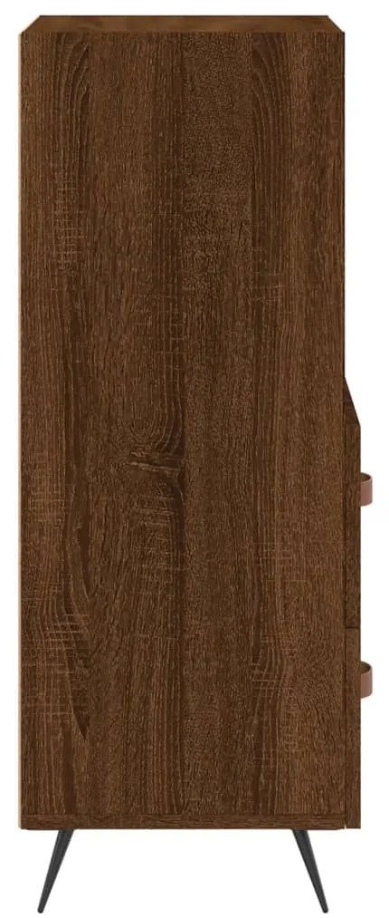 vidaXL Ντουλάπι Καφέ Δρυς 34,5 x 34 x 90 εκ. Επεξεργασμένο Ξύλο