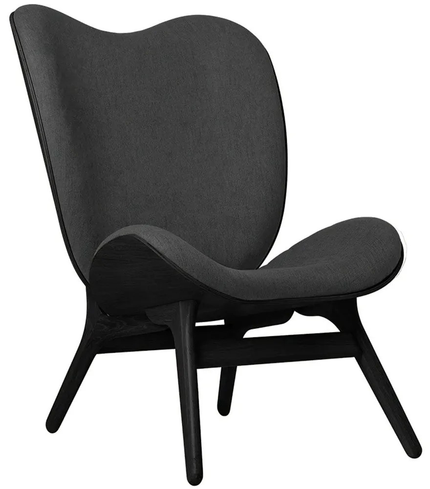 Πολυθρόνα A Conversation Piece Tall 5104C704-04 73x93x106cm Black Oak-Dark Grey Umage