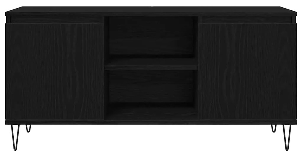 vidaXL Ντουλάπι TV Μαύρη Οξυά 104 x 35 x 50 εκ. Επεξεργασμένο ξύλο