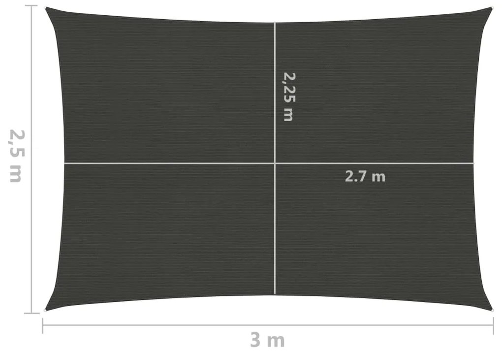 ΠΑΝΙ ΣΚΙΑΣΗΣ ΑΝΘΡΑΚΙ 2,5 X 3 Μ. ΑΠΟ HDPE 160 ΓΡ./Μ² 311067