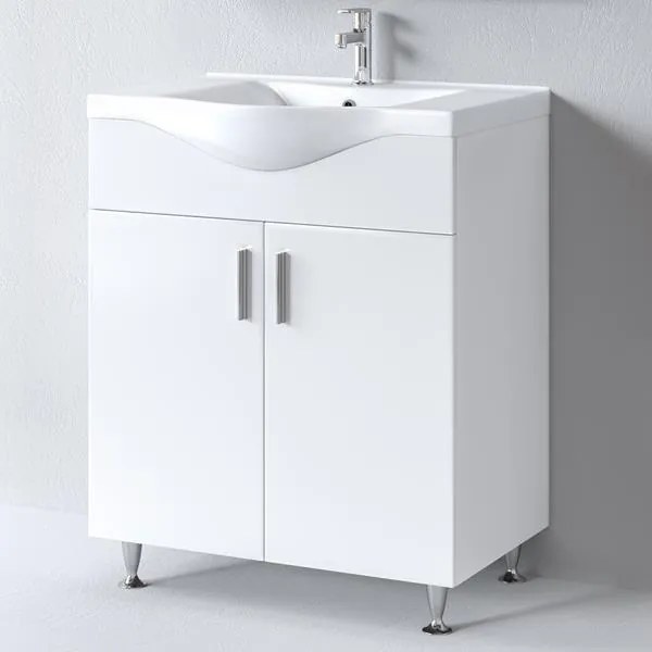 Σετ Mπάνιου SIENA 75 Λευκό 75x46x160 εκ.