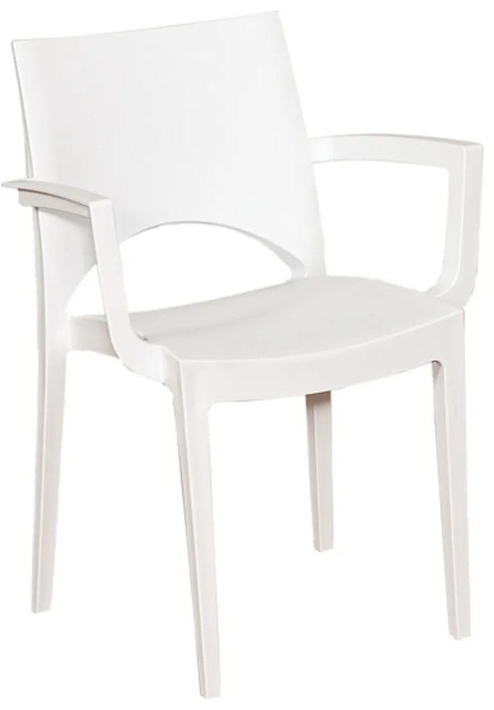 Armchair Paris/P-PP White*  metax-01-00-870 διάστ.58.0000 x 51.0000 x 80.0000