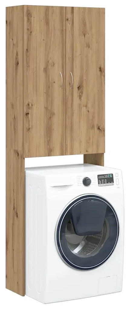 vidaXL Ντουλάπι Πλυντηρίου τεχνίτης Δρυς 64 x 25,5 x 190 εκ.