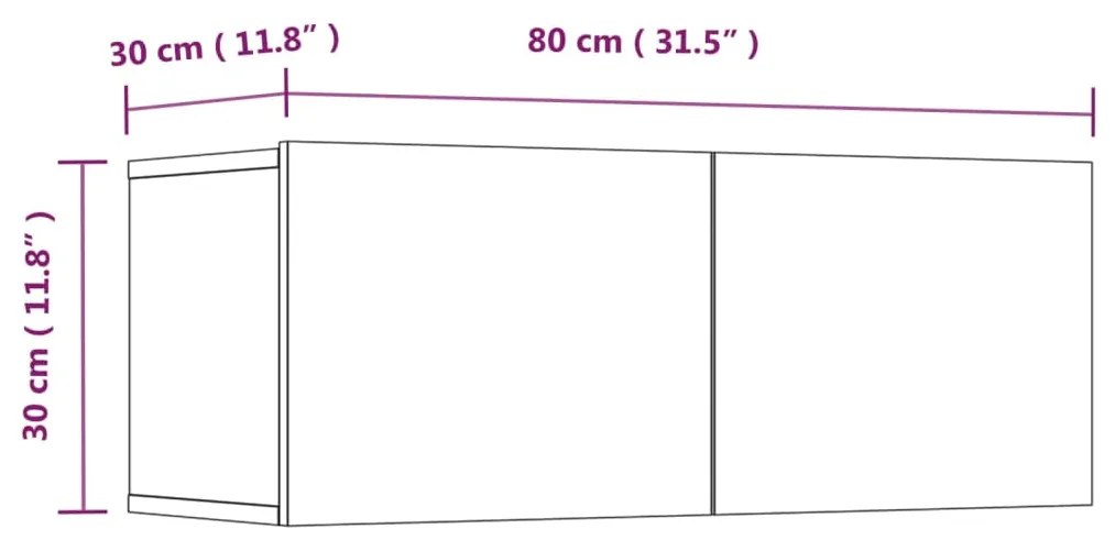 ΈΠΙΠΛΑ ΤΗΛΕΟΡΑΣΗΣ 2 ΤΕΜ. ΜΑΥΡΑ 80X30X30 ΕΚ. ΕΠΕΞΕΡΓΑΣΜΕΝΟ ΞΥΛΟ 804536