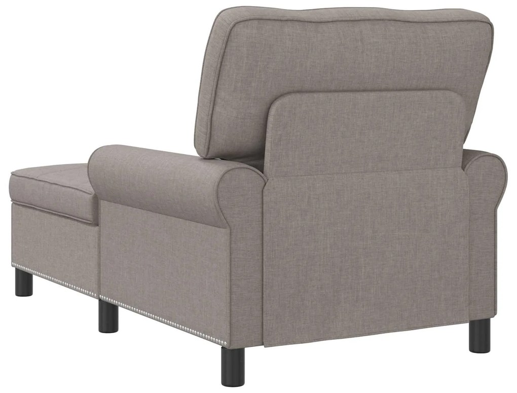 vidaXL Χαλάρωση με μαξιλάρι Taupe 91 x 157 x 91 εκ. ύφασμα