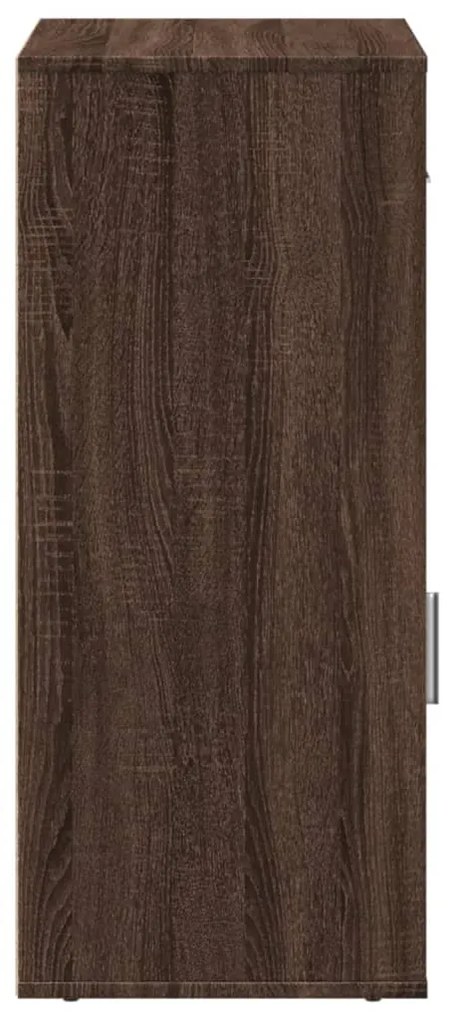 Ραφιέρα με Ντουλάπια Καφέ Δρυς 56,5x39x90εκ. Επεξεργασμένο Ξύλο 840715