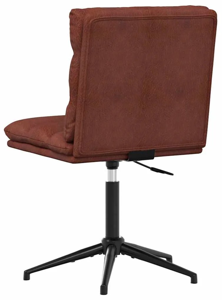 vidaXL Καρέκλα τραπεζαρίας Shiny Brown Faux Leather