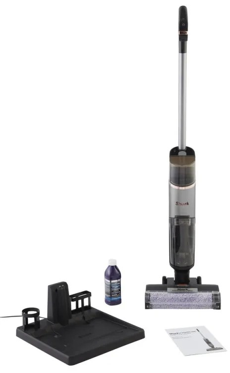 Κάθετη ηλεκτρική σκούπα Shark HydroVac WD210EU, 170W, 0.5 l, 88 m2, Αυτοκαθαρισμός, Αυτονομία 25 λεπτά, Γκρι