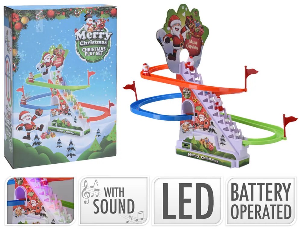 Χριστουγεννιάτικη Πίστα Αναρρίχησης με ήχο και LED φωτισμό