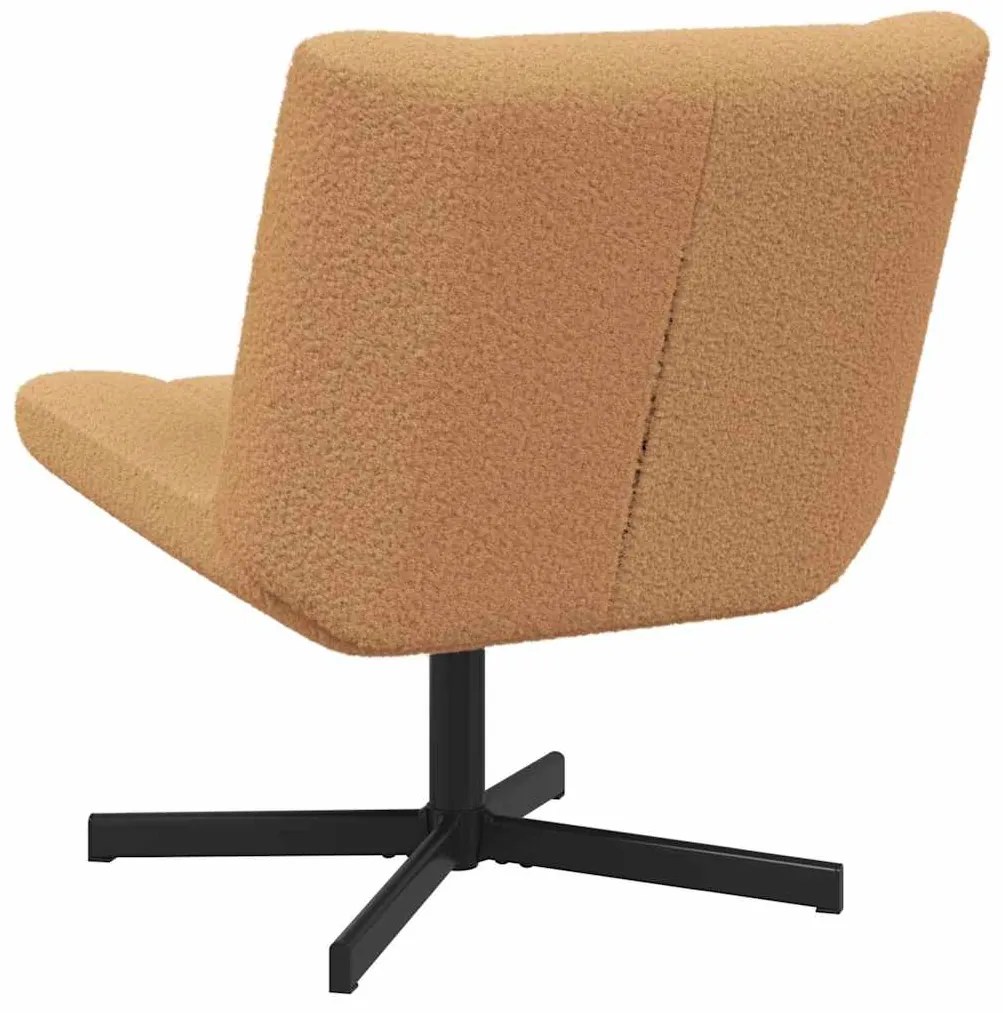vidaXL Περιστρεφόμενη καρέκλα Μπεζ 63 x 75 x 76 εκ ύφασμα