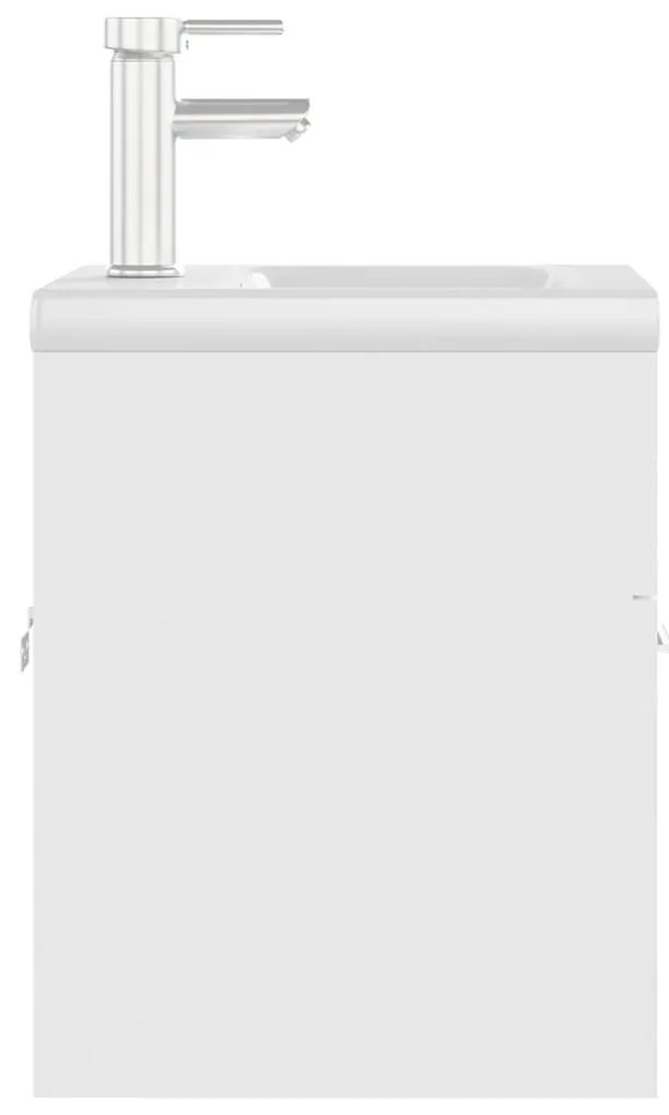 vidaXL Ντουλάπι Μπάνιου με Ενσωμ. Νιπτήρα Λευκό από Επεξεργασμένο Ξύλο