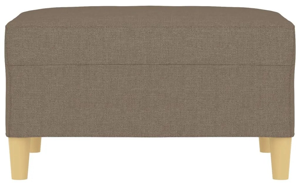 Υποπόδιο Taupe 70 x 55 x 41 εκ. Υφασμάτινο - Μπεζ-Γκρι