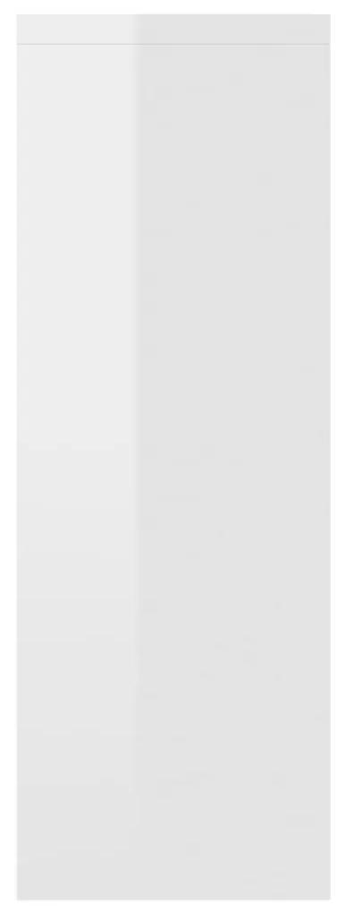 vidaXL Ραφιέρα Τοίχου Γυαλιστερό Λευκό 45,1x16x45,1 εκ. Μοριοσανίδα