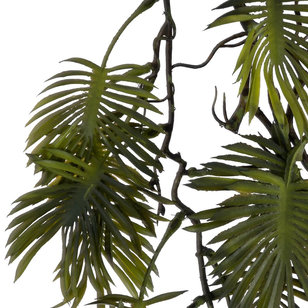 GloboStar® Artificial Garden HANGING FERN 20614 Τεχνητό Διακοσμητικό Κρεμαστό Φυτό Φτέρη Μ30 x Π10 x Υ90cm