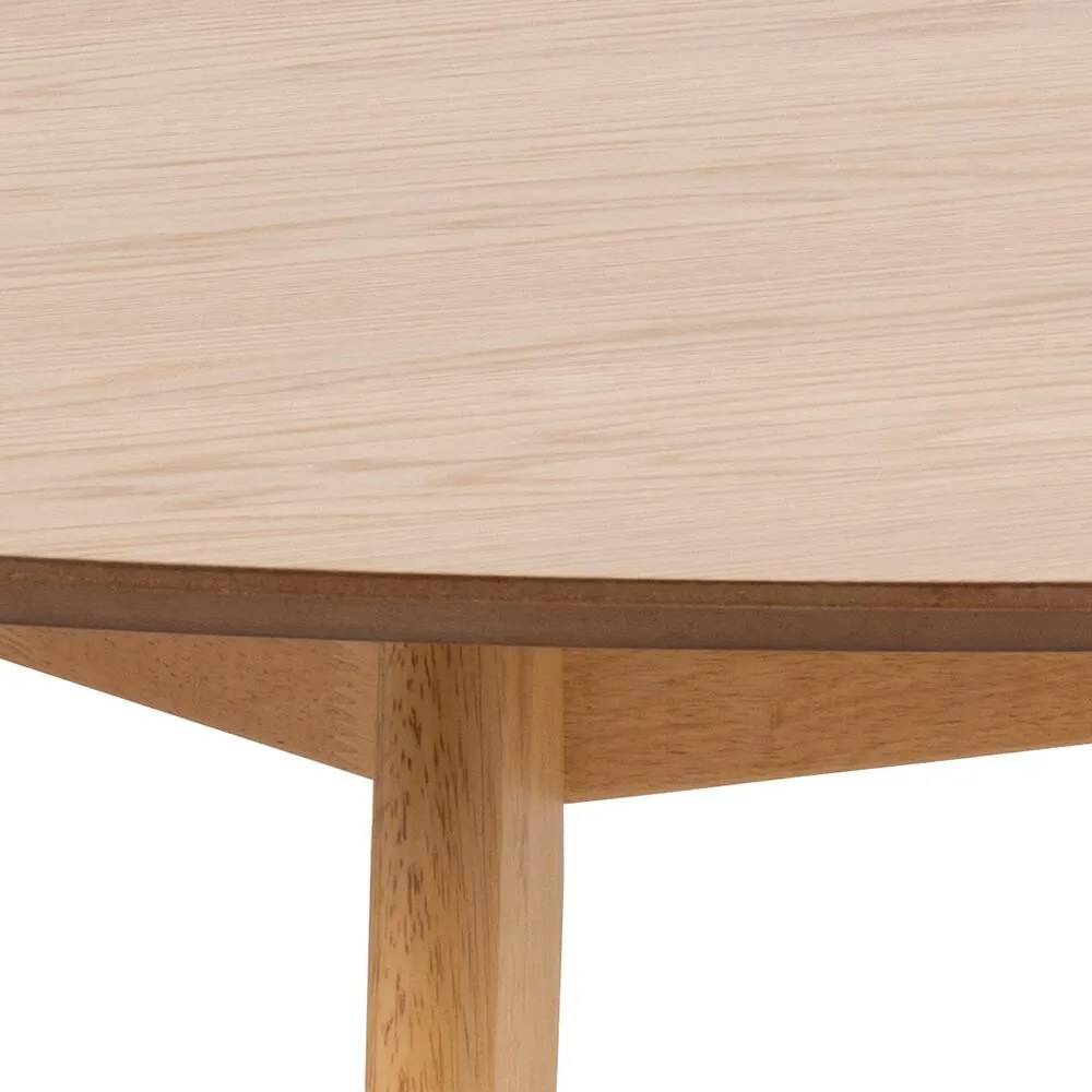 Τραπέζι Oakland 630, Ανοιχτό χρώμα ξύλου, 76cm, 35 kg, Ινοσανίδες μέσης πυκνότητας, Φυσικό ξύλο καπλαμά, Ξύλο, Ξύλο: Καουτσούκ | Epipla1.gr