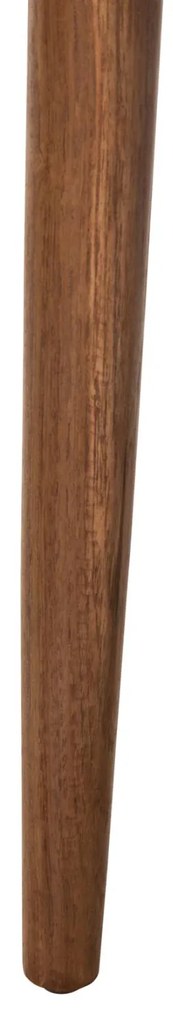 Πολυθρόνα JAMES Teak Wood με Ύφασμα Σαμπανί  57x52x76Υεκ. 57x52x76 εκ.