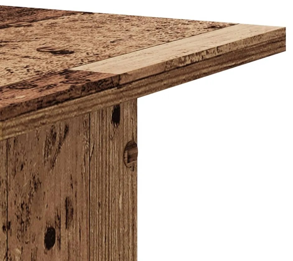 vidaXL Βάσεις Ηχείων 2 τεμ. Όψη Παλαιού Ξύλου 30x30x95 εκ. Επεξ. Ξύλο