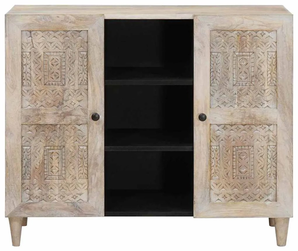vidaXL Πλαϊνό γραφείο Λευκό 33.5 x 90 x 75 εκ