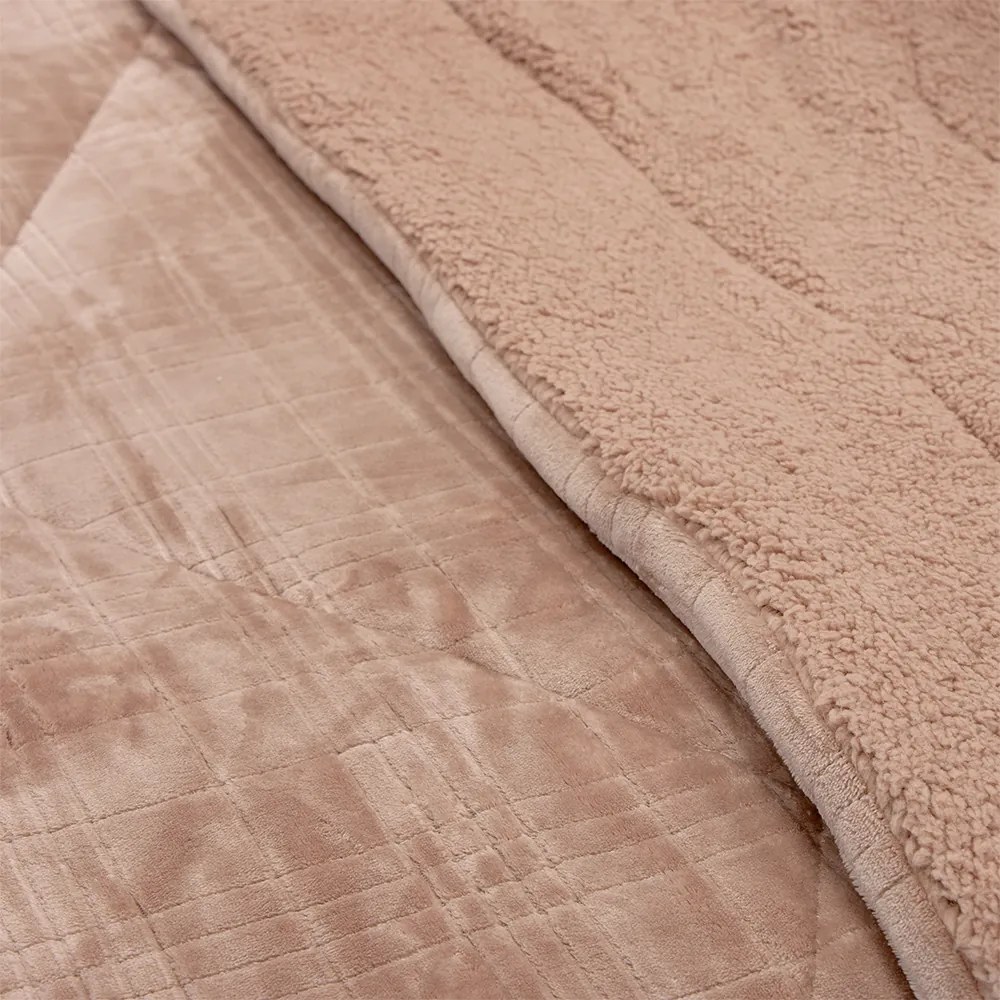 LINO ΚΟΥΒΕΡΤΟΠΑΠΛΩΜΑ DANIA MOCCA 220X240