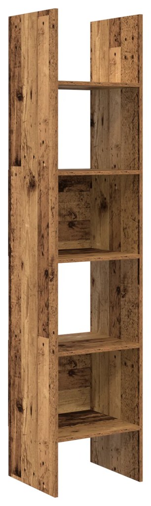 vidaXL Βιβλιοθήκη Παλαιό ξύλο 40 x 35 x 180 εκ. Επεξεργασμένο ξύλο