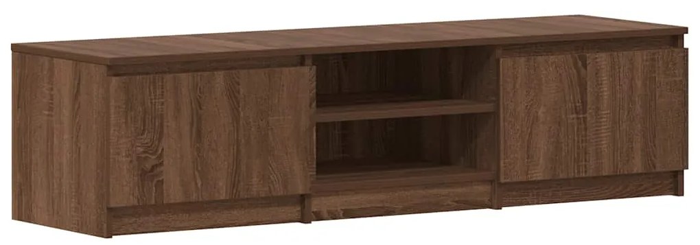 vidaXL Έπιπλο Τηλεόρασης Καφέ Δρυς 140x40x35,5 εκ. από Επεξεργ. Ξύλο