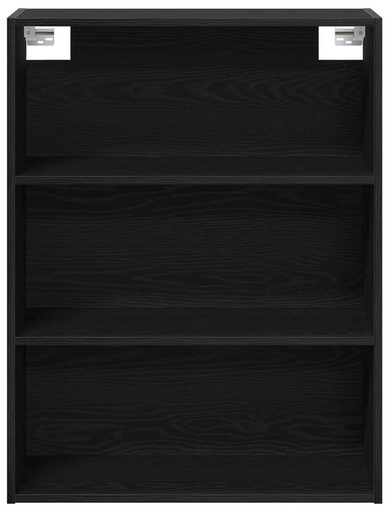 vidaXL Υψηλό Ντουλάπι Μαύρης Δρυός 69.5x34x180 εκ. Μοριοσανίδες