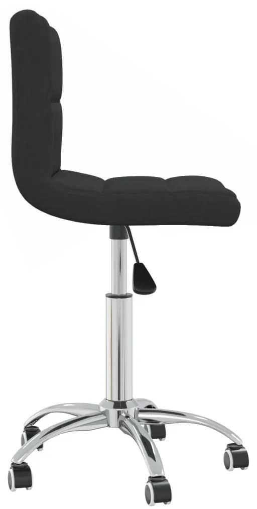 vidaXL Καρέκλα Γραφείου Περιστρεφόμενη Μαύρη Υφασμάτινη