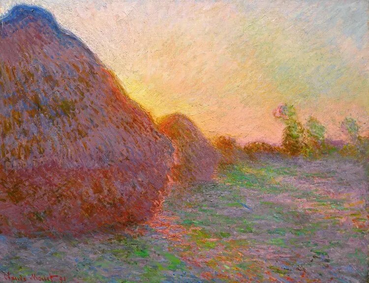 Αναπαραγωγή Haystacks, Claude Monet