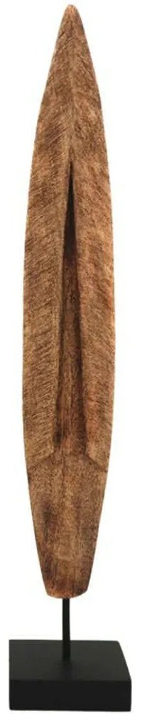 Διακοσμητικό Thalon 3 14x9,5x79cm Natural-Black Inart Metal,Wood