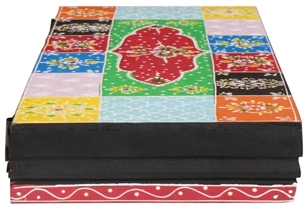 vidaXL Ράφια τοίχου 3 pcs Πολύχρωμο 100 x 20 x 6 cm Μασίφ ξύλο μάνγκο