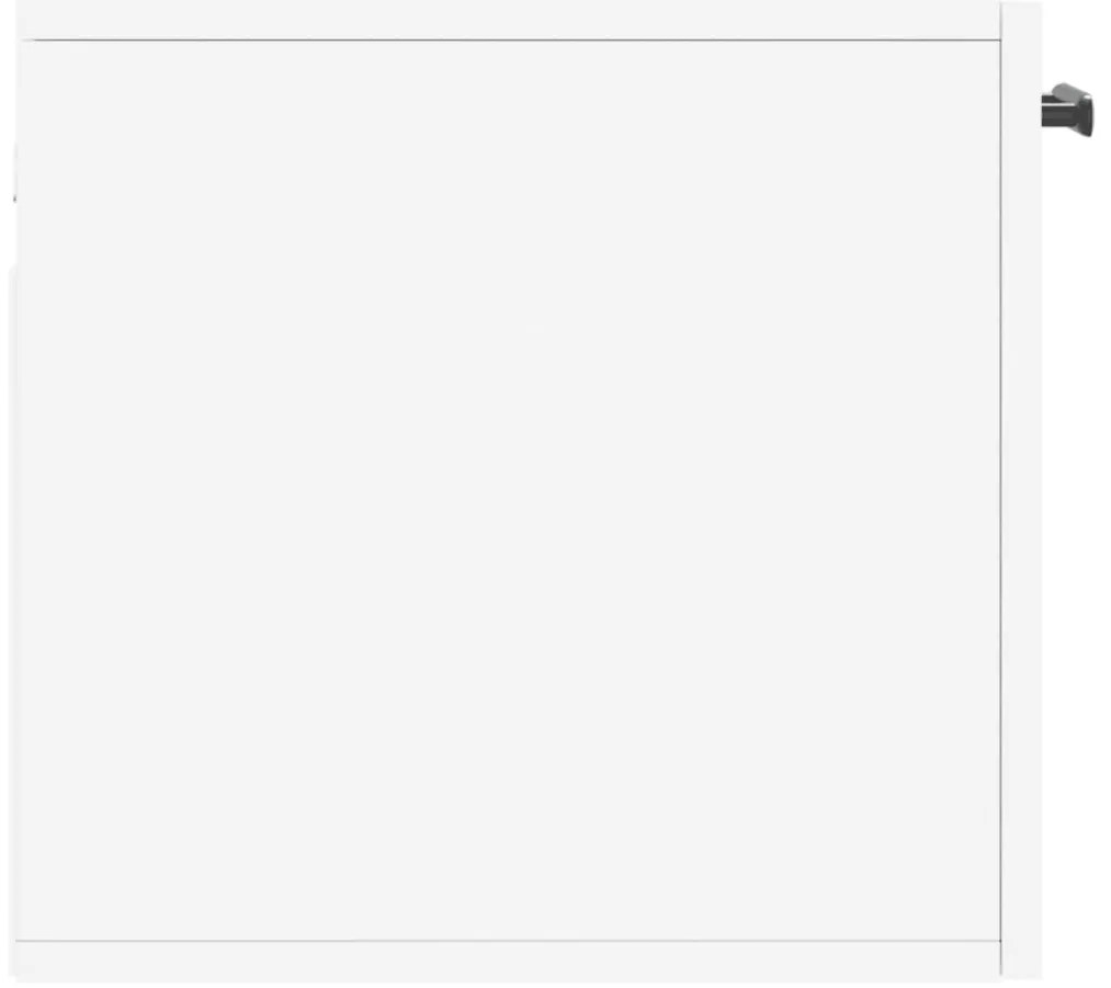 vidaXL Ντουλάπι Τοίχου Λευκό 60 x 36,5 x 35 εκ. από Επεξεργασμένο Ξύλο