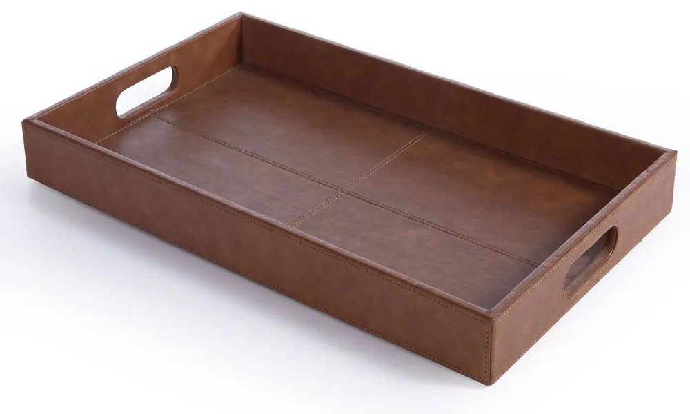 Δίσκος Διακοσμητικός Lethal Από Δερματίνη 30X50X5 Latte Nef-Nef Homeware Τεχνόδερμα