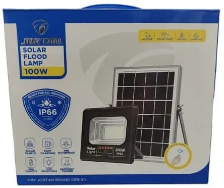 Led Αδιάβροχος Ηλιακός Προβολέας 100W-JT91001