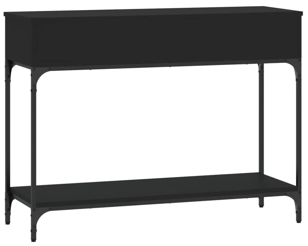 vidaXL Τραπέζι Κονσόλα Μαύρο 100 x 34 x 75 εκ. από Επεξεργ. Ξύλο