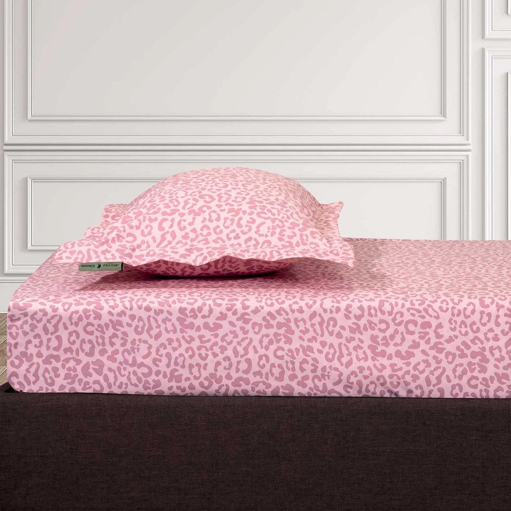 Σεντόνι Μεμονωμένο Polycotton Μονό Με Λάστιχο 100x200+35εκ. Loft 2286 Nude Greenwich Polo Club