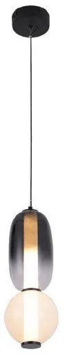 Κρεμαστό Φωτιστικό Οροφής LED 25W Μαύρο 4071 Inlight -4071-Μαύρο 4071